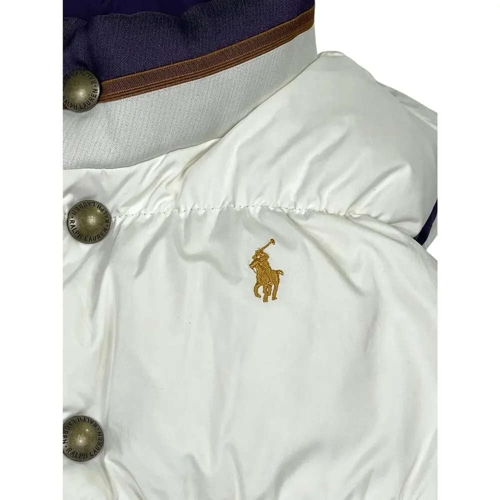 Ralph Lauren County Riders Jockey Vest Pony Reversible Down Vest Girl’s Medium